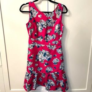 Diane Von Furstenberg DVF Topanga Dress 0 pink blue floral